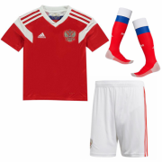 Kids Russia Home Soccer Kit 2018 World Cup (Shirt+Shorts+Socks)