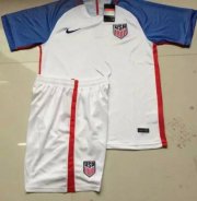 Kids USA Home Soccer Jersey 2016-17 With Shorts