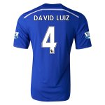 Chelsea 14/15 DAVID LUIZ #4 Home Soccer Jersey