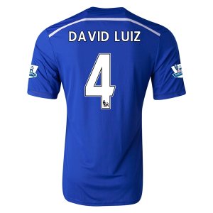 Chelsea 14/15 DAVID LUIZ #4 Home Soccer Jersey
