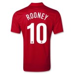 2013 England #10 ROONEY Away Red Jersey Shirt