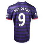 12/13 Arsenal #9 Podolski Away Soccer Jersey Shirt