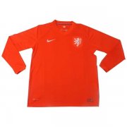 2014 WORLD CUP NETHERLANDS LONG SLEVEE HOME SOCCER JERSEY