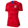 2019 World Cup USA Away Red Women's Jerseys Kit(Shirt+Short)