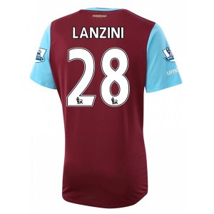 West Ham Home Soccer Jersey 2015-16 LANZINI #28