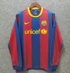Retro Barcelona Home Long Sleeve Soccer Jerseys 2010/11