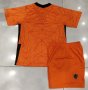 Children Netherlands Home Soccer Suits 2020 Shirt and Shorts