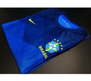 Brazil Away Authentic Soccer Jersey Blue 2020