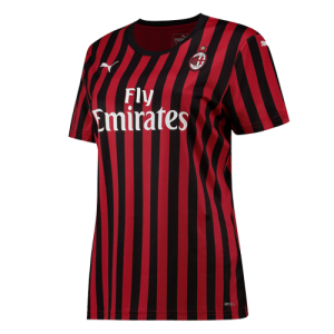 19-20 AC Milan Home Black&Red Women\'s Jerseys Shirt