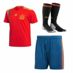 Kids Spain Home Soccer Kit 2018 World Cup (Shirt+Shorts+Socks)