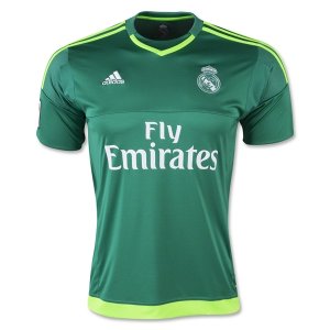 Real Madrid 2015-16 Goalkeeper Away Green Soccer Jersey