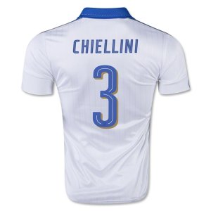 Italy Away Soccer Jersey 2016 CHIELLINI #3