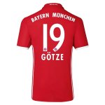 Bayern Munich Home Soccer Jersey 2016-17 19 GOTZE