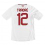 13-14 AC Milan #12 Traore Away White Soccer Shirt