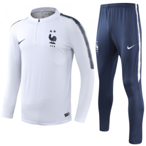 2 Stars 2018 France Training Top White and Pants