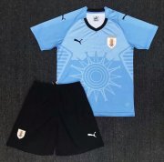 Kids Uruguay Home Soccer Kit 2018 World Cup (Shirt+Shorts)