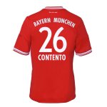 13-14 Bayern Munich #26 Contento Home Soccer Jersey Shirt