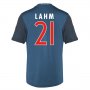 13-14 Bayern Munich #21 Lahm Away Black&Blue Jersey Shirt