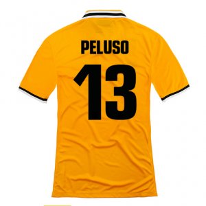 13-14 Juventus #13 Peluso Away Yellow Jersey Shirt