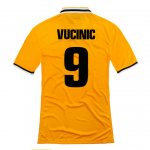 13-14 Juventus #9 Vucinic Away Yellow Jersey Shirt