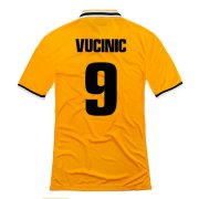 13-14 Juventus #9 Vucinic Away Yellow Jersey Shirt