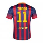 13-14 Barcelona #11 Thiago Home Soccer Jersey Shirt