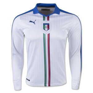 Italy LS Away Soccer Jersey 2016 Euro