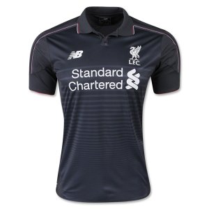 Liverpool Third Soccer Jersey 2015-16 Black