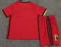 Children Belgium Home Soccer Suits 2020/2021 EURO