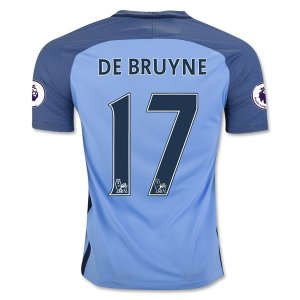 Manchester City Home Soccer Jersey 16/17 DE BRUYNE 17