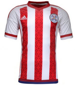 Paraguay Home Soccer Jersey 2015-16