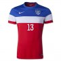 2014 USA #13 JONES Away Soccer Jersey Shirt