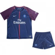 PSG Home Soccer Suits 2017/18 Shirt and Shorts Kids