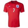 2014 England WILSHERE #7 Away Soccer Jersey