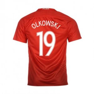 Poland Away Soccer Jersey 2016 Olkowski 19
