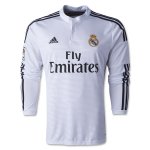 Real Madrid 14/15 Long Sleeve Home Soccer Jersey