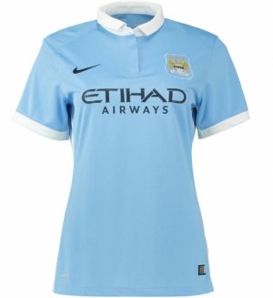 Manchester City Women\'s Home Soccer Jersey 2015-16