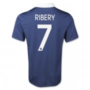 2014 France RIBERY#7 Home Navy soccer Jersey Shirt