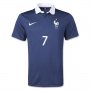 2014 France RIBERY#7 Home Navy soccer Jersey Shirt