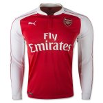 Arsenal Home Soccer Jersey 2015-16 LS