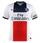 13-14 PSG Away White Soccer Jersey Shirt(Player Version)