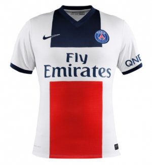 13-14 PSG Away White Soccer Jersey Shirt(Player Version)
