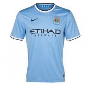 13-14 Manchester City Home Jersey Shirt