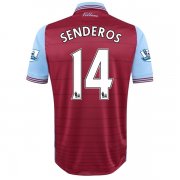 Aston Villa Home Soccer Jersey 2015-16 SENDEROS #14