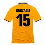 13-14 Juventus #15 Barzagli Away Yellow Jersey Shirt