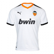 19-20 Valencia Home White Soccer Jerseys Shirt