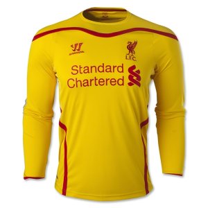 Liverpool 14/15 Long Sleeve Away Soccer Jersey