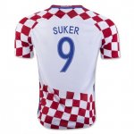 Croatia Home Soccer Jersey 2016 Suker 9