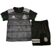 Mexico Home Black Children's Jerseys Kit(Shirt+Short) 2019