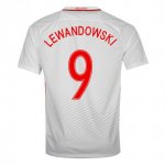 Poland Home Soccer Jersey 2016 Lewandowski 9